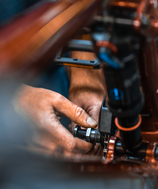 Bike repair at All Terrain Cycles Shipley