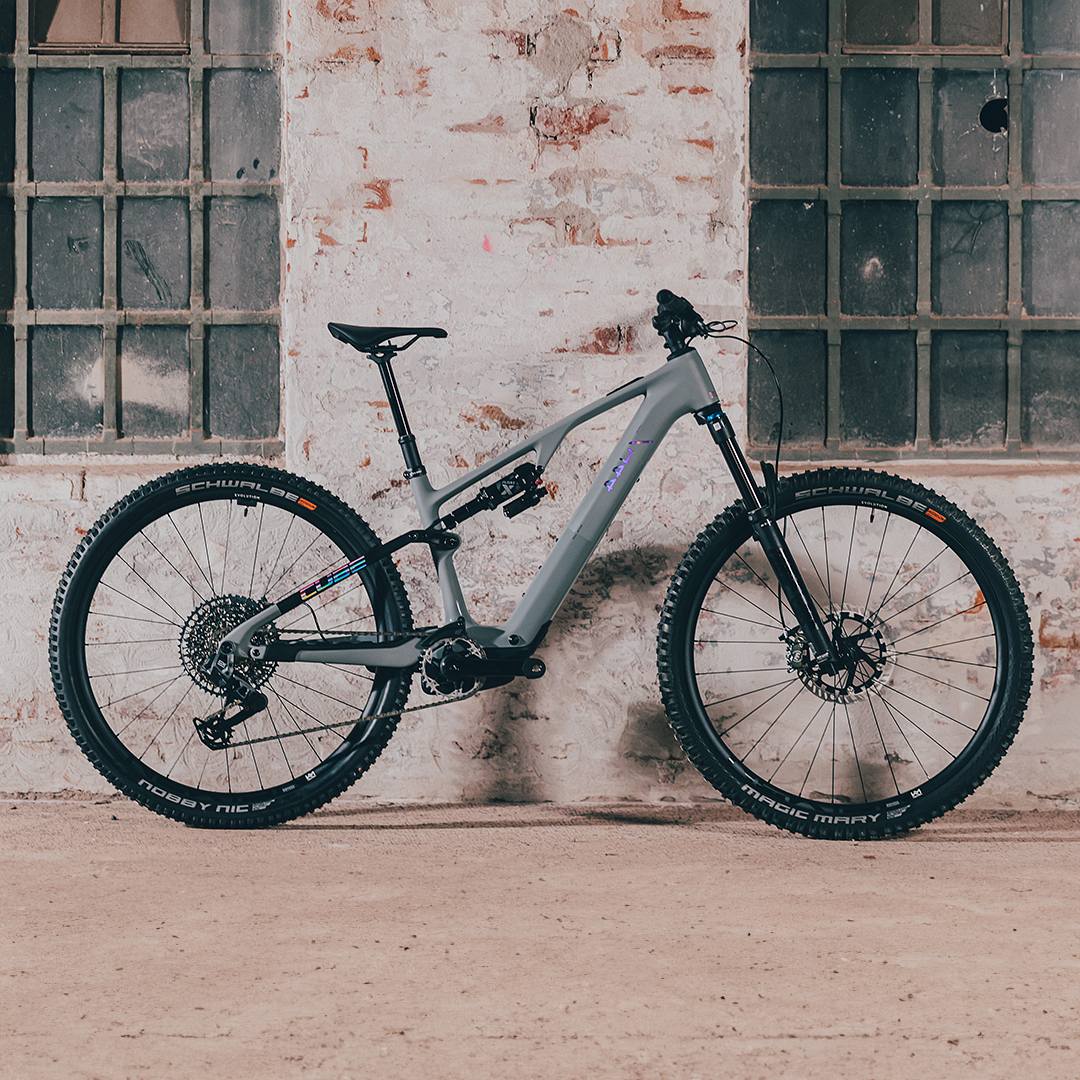 CUBE AMS HYBRID ONE44 C:68X TM 400X E-MTB BIKE 2024 SWAMPGREY 'N' PURPLEREFLEX