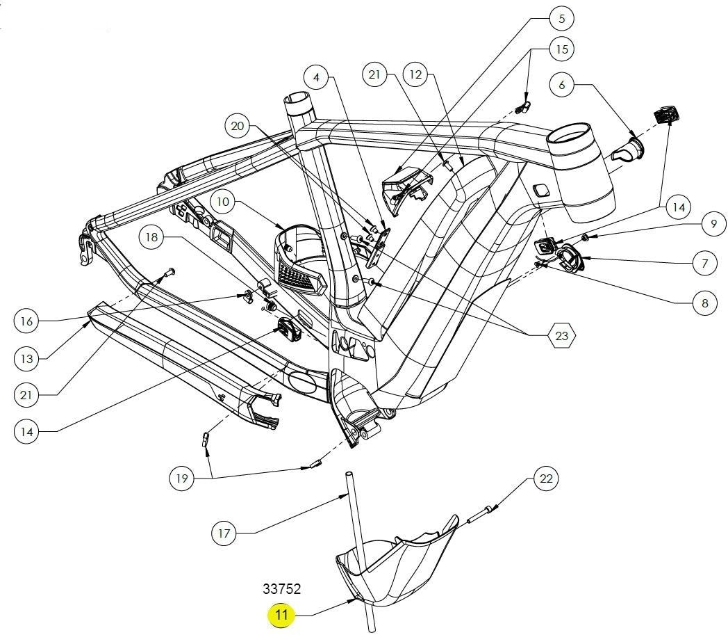 CUBE MOTOR COVER No. 33752