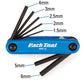 PARK TOOL AWS-10 FOLD-UP HEX WRENCH SET
