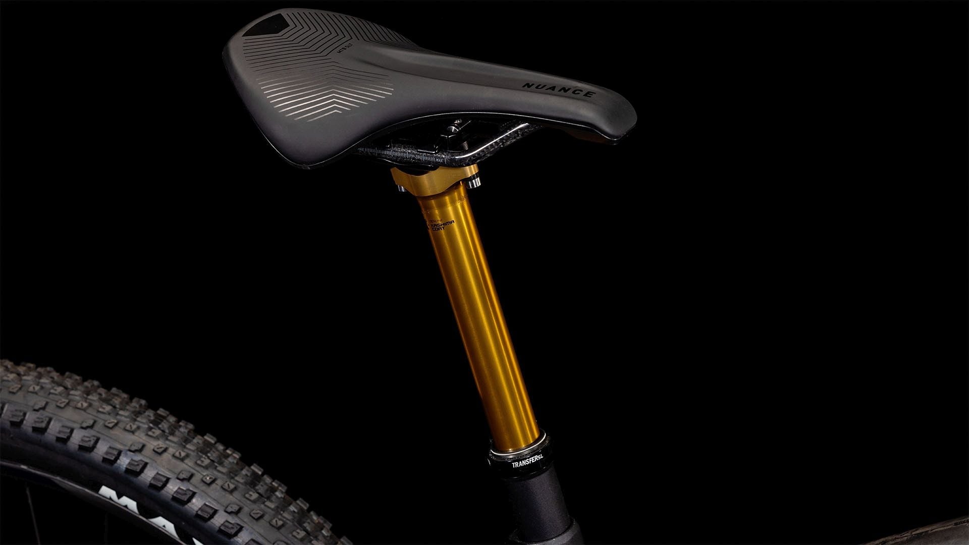 CUBE AMS HYBRID ONE44 C:68X SLT 400X E-MTB BIKE 2024 CARBON 'N' GOLDDUST