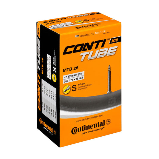 CONTINENTAL MTB 26X1.75-2.5 60MM PRESTA INNER TUBE