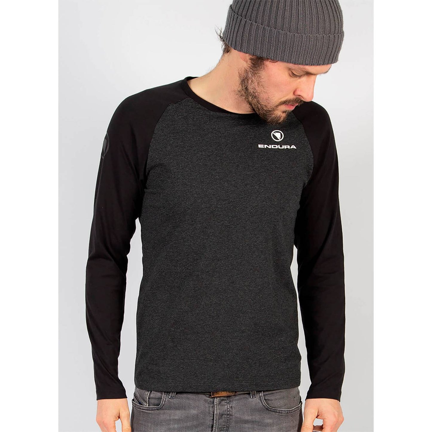 ENDURA ONE CLAN RAGLAN L/S GREY