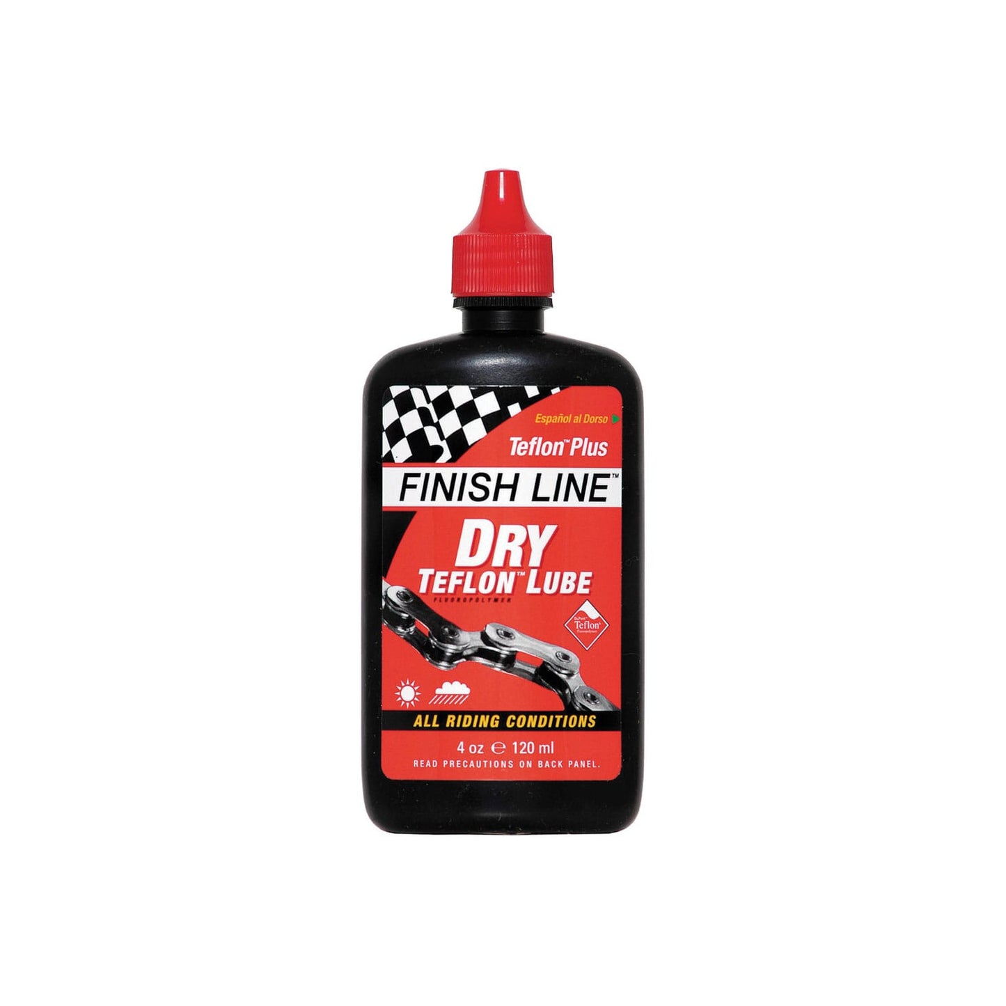 FINISH LINE TEFLON PLUS DRY CHAIN LUBE - 4 OZ