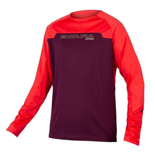 ENDURA MT500 BURNER L/S JERSEY AUBERGINE