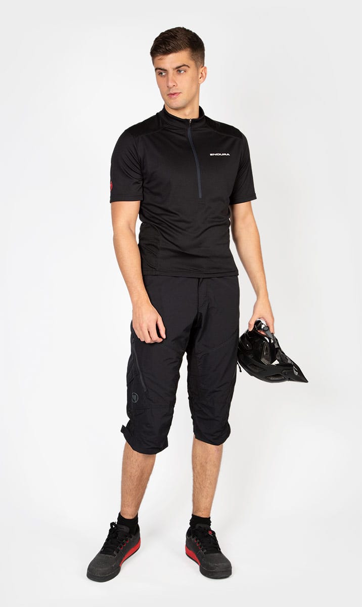 ENDURA HUMMVEE 3/4 SHORT II WITH LINER - BLACK