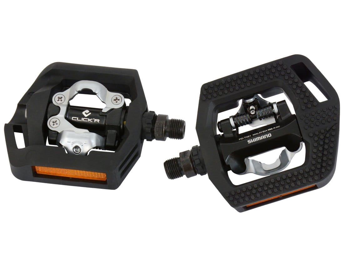 spd trekking pedals Shimano PD-T421 CLICK'R Pedal – allterraincycles