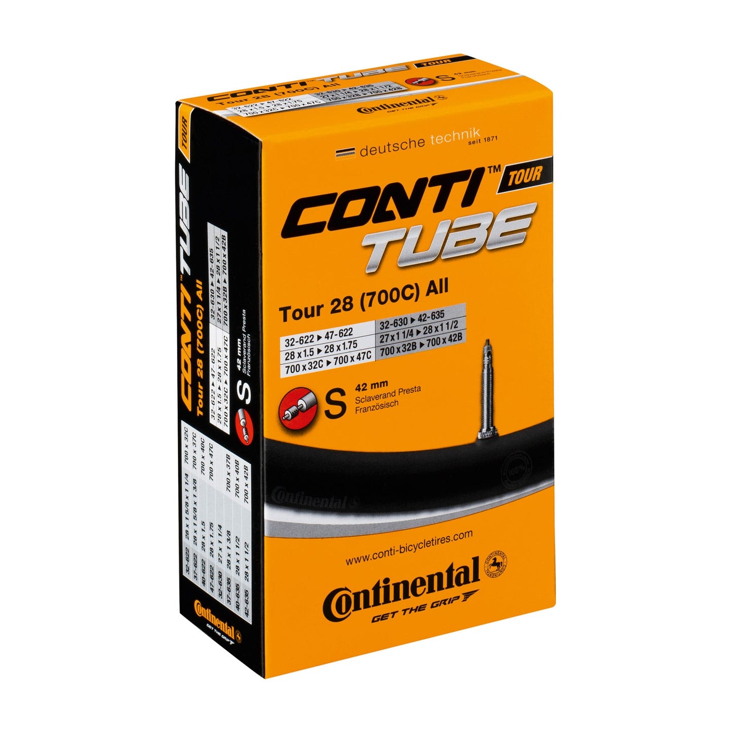 CONTINENTAL TOUR 26 42MM SCHRADER VALUE INNER TUBE