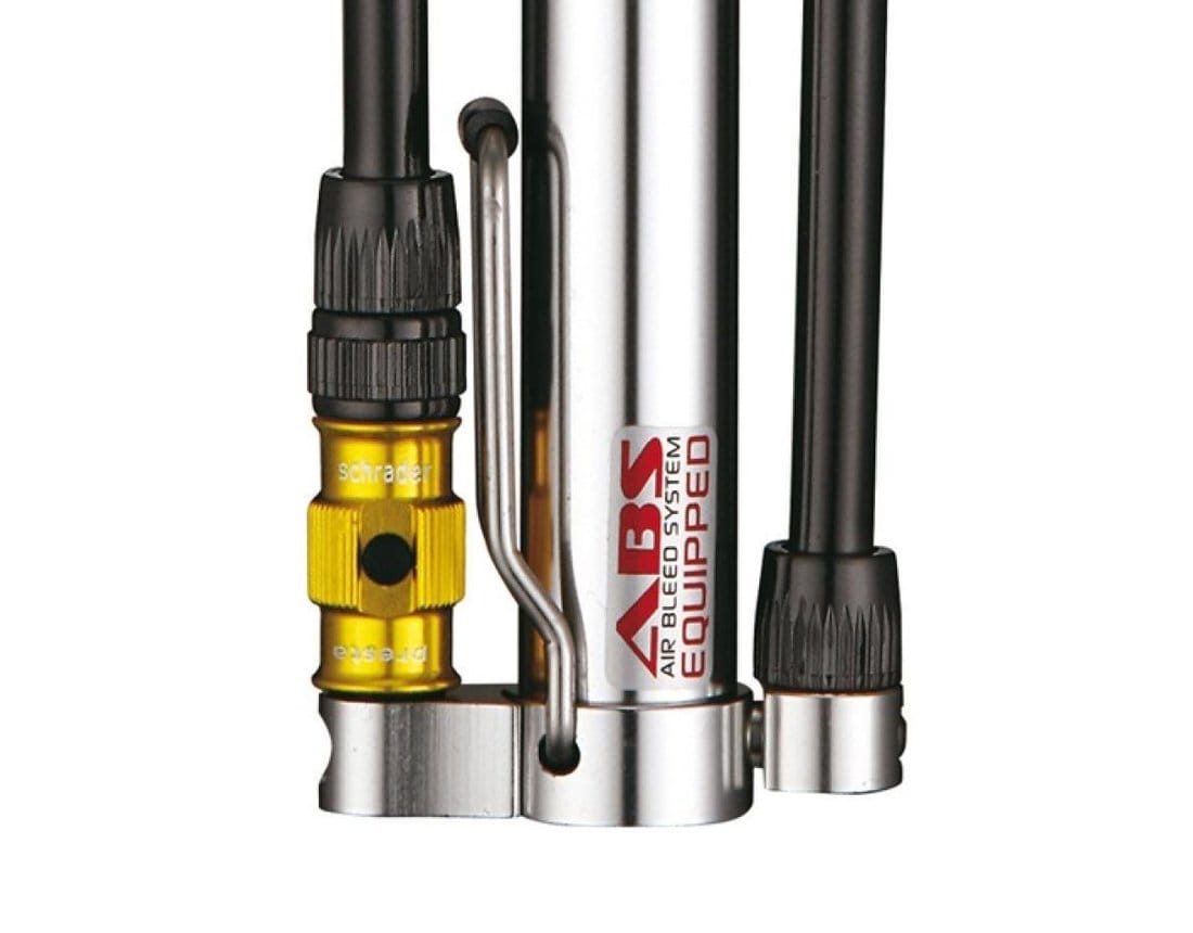 LEZYNE CNC MICRO FLOOR DRIVE HPG / HVG MINI PUMP WITH PRESSURE GUAGE