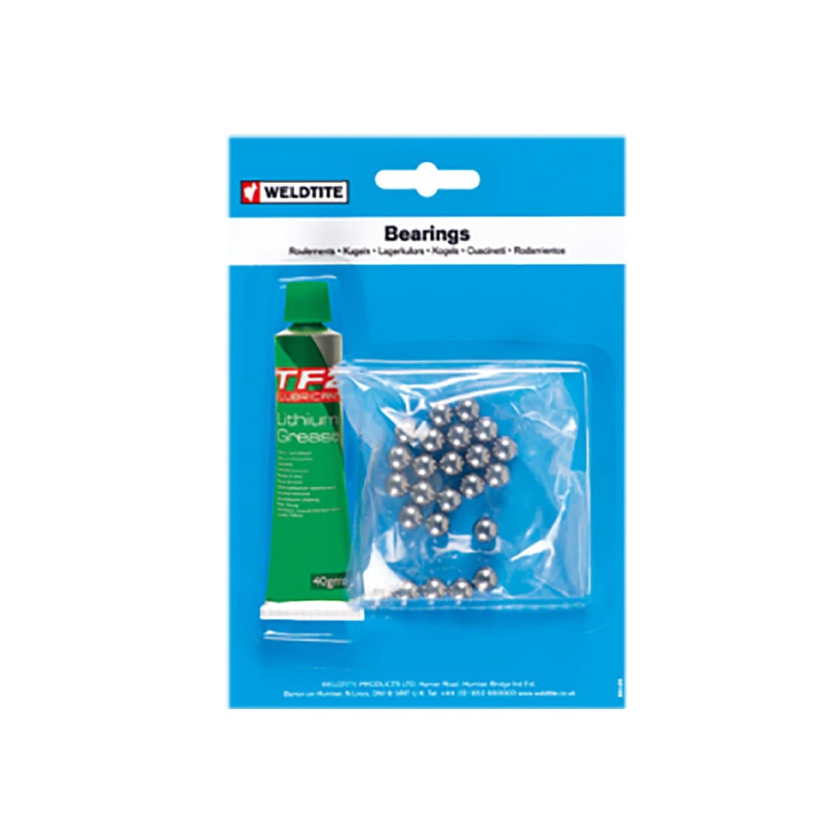 WELDTITE 3/16 BALL BEARINGS & GREASE (36 BALLS)