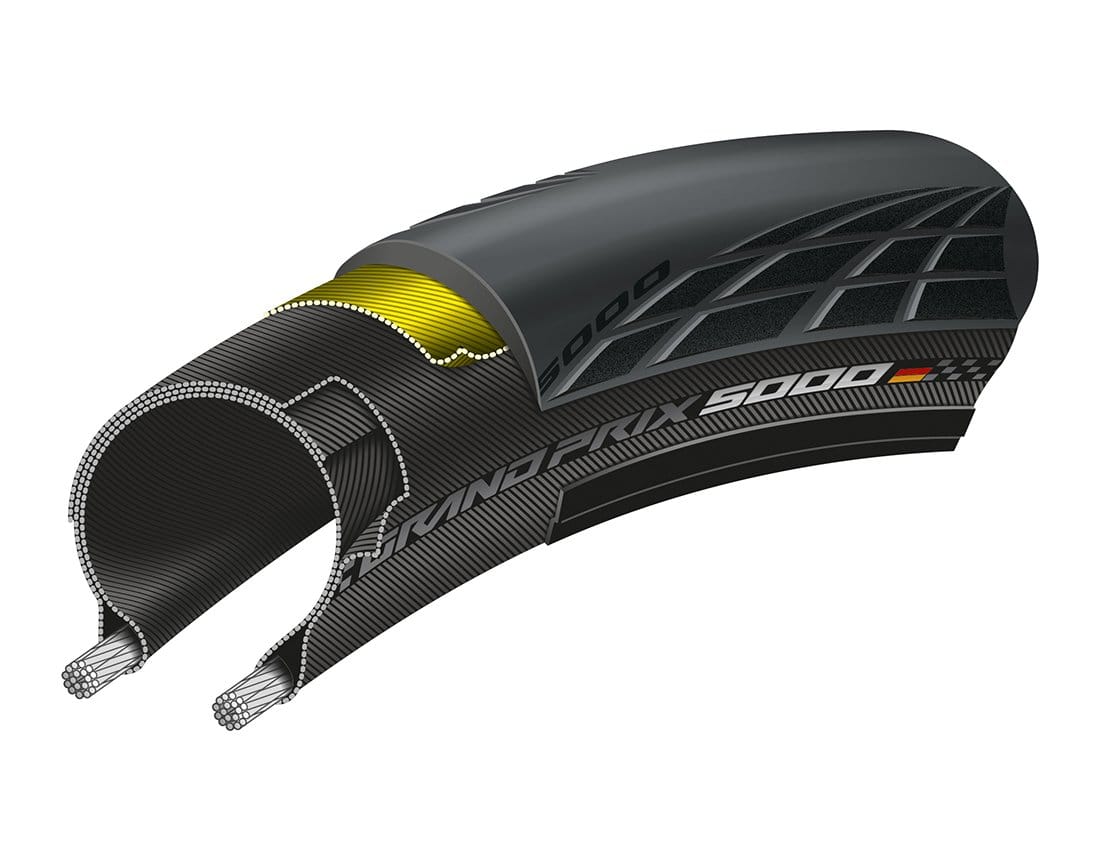 CONTINENTAL GRAND PRIX 5000 FOLDING TYRE - BLACKCHILI COMPOUND