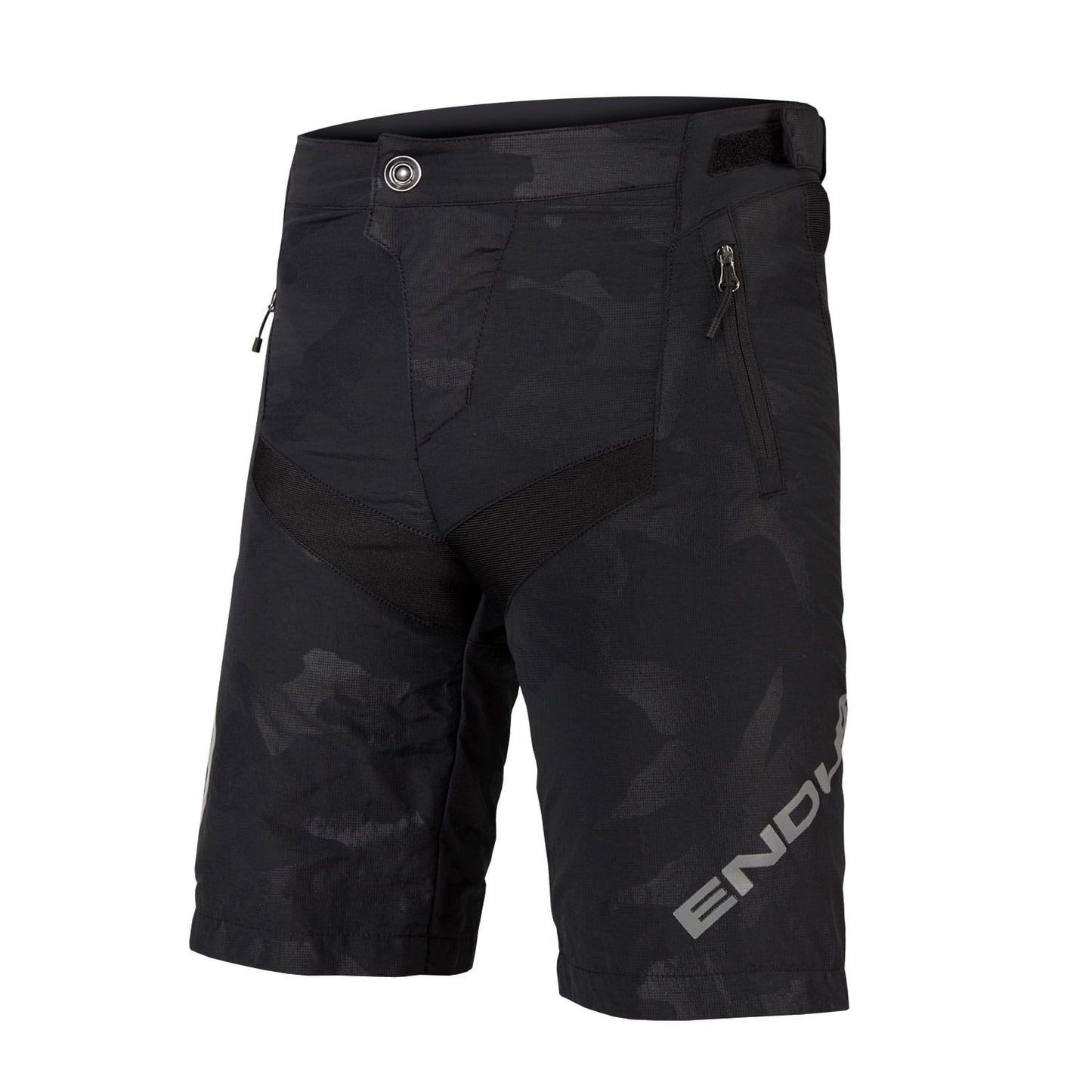 ENDURA KIDS MT500JR SHORT WITH LINER - BLACK CAMO