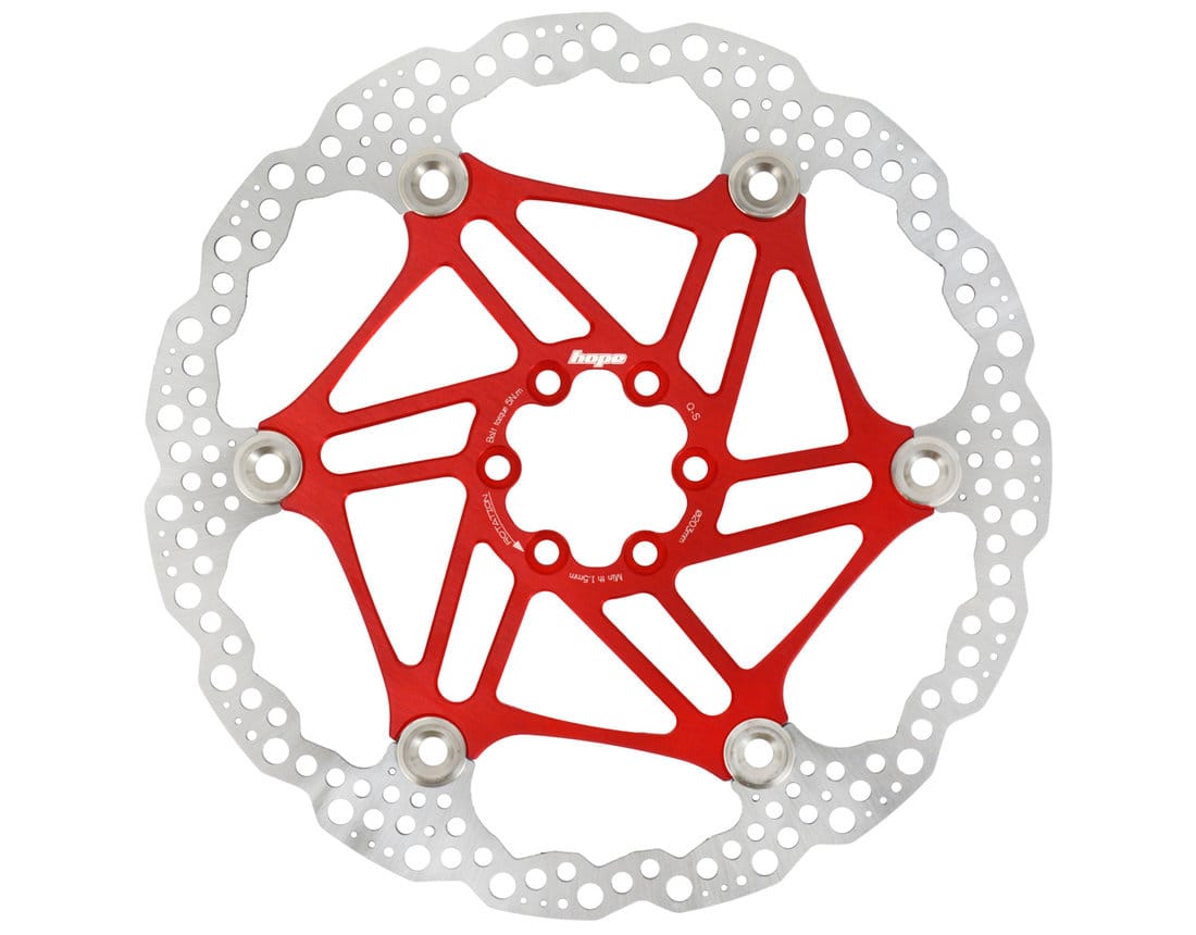 HOPE FLOATING 6-HOLE DISC ROTOR - RED