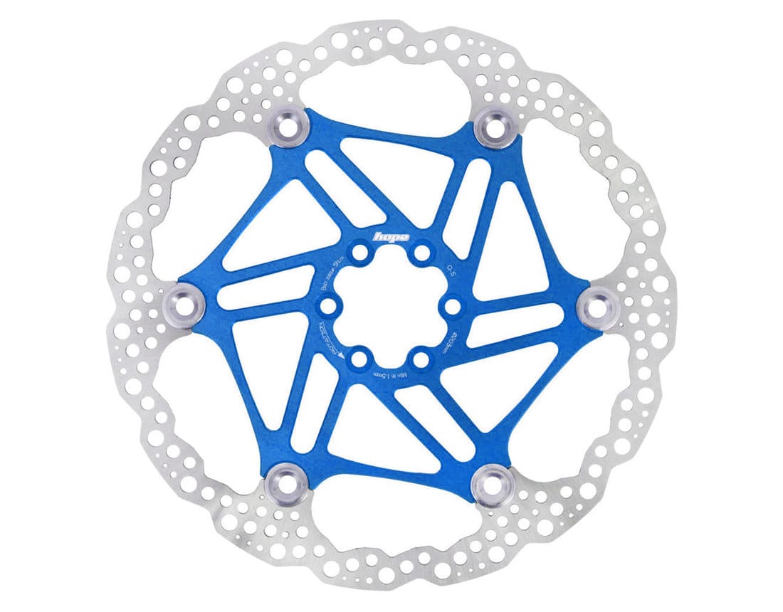 HOPE FLOATING 6-HOLE DISC ROTOR BLUE SMALL