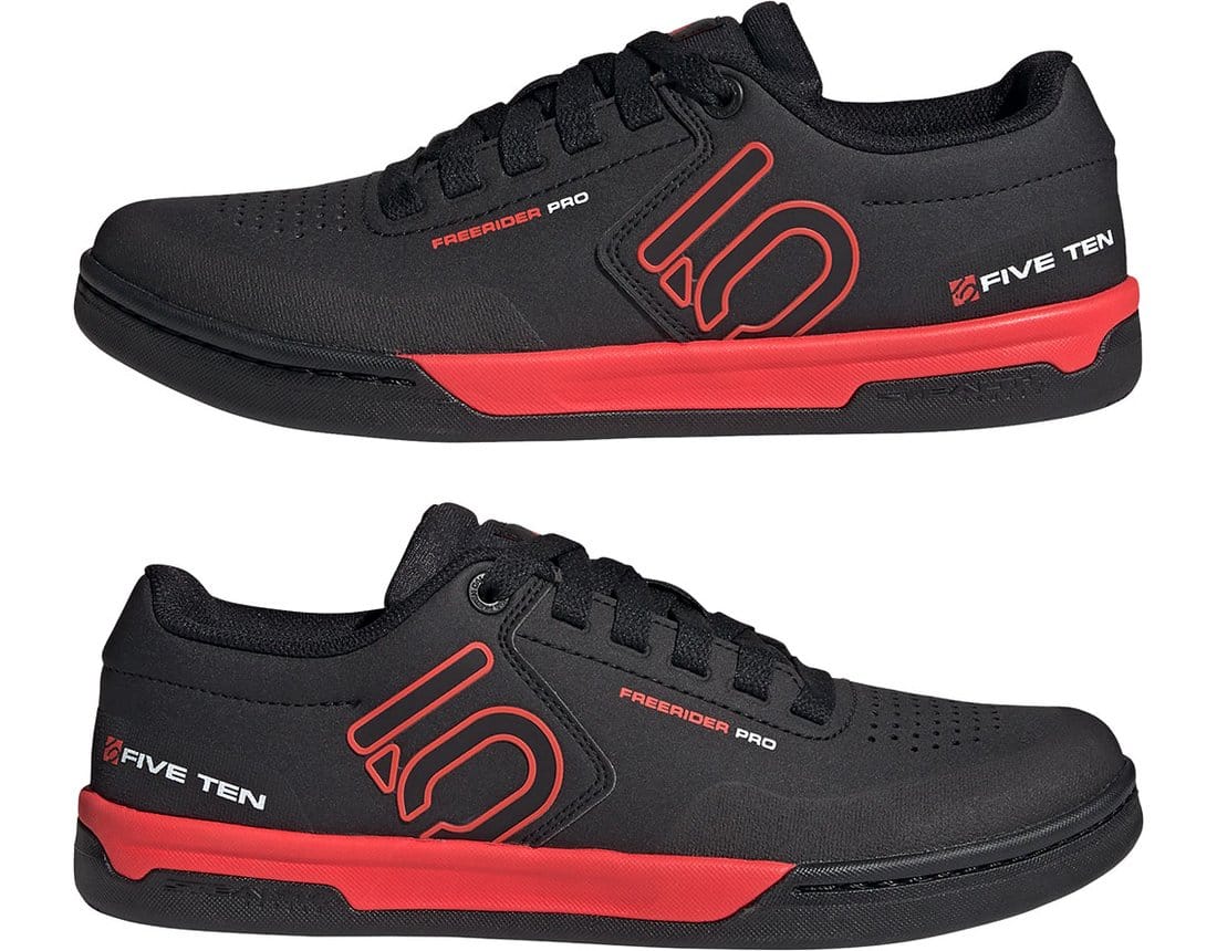 FIVE TEN FREERIDER PRO MOUNTAIN BIKE SHOES - CORE BLACK/RED/CLOUD WHITE