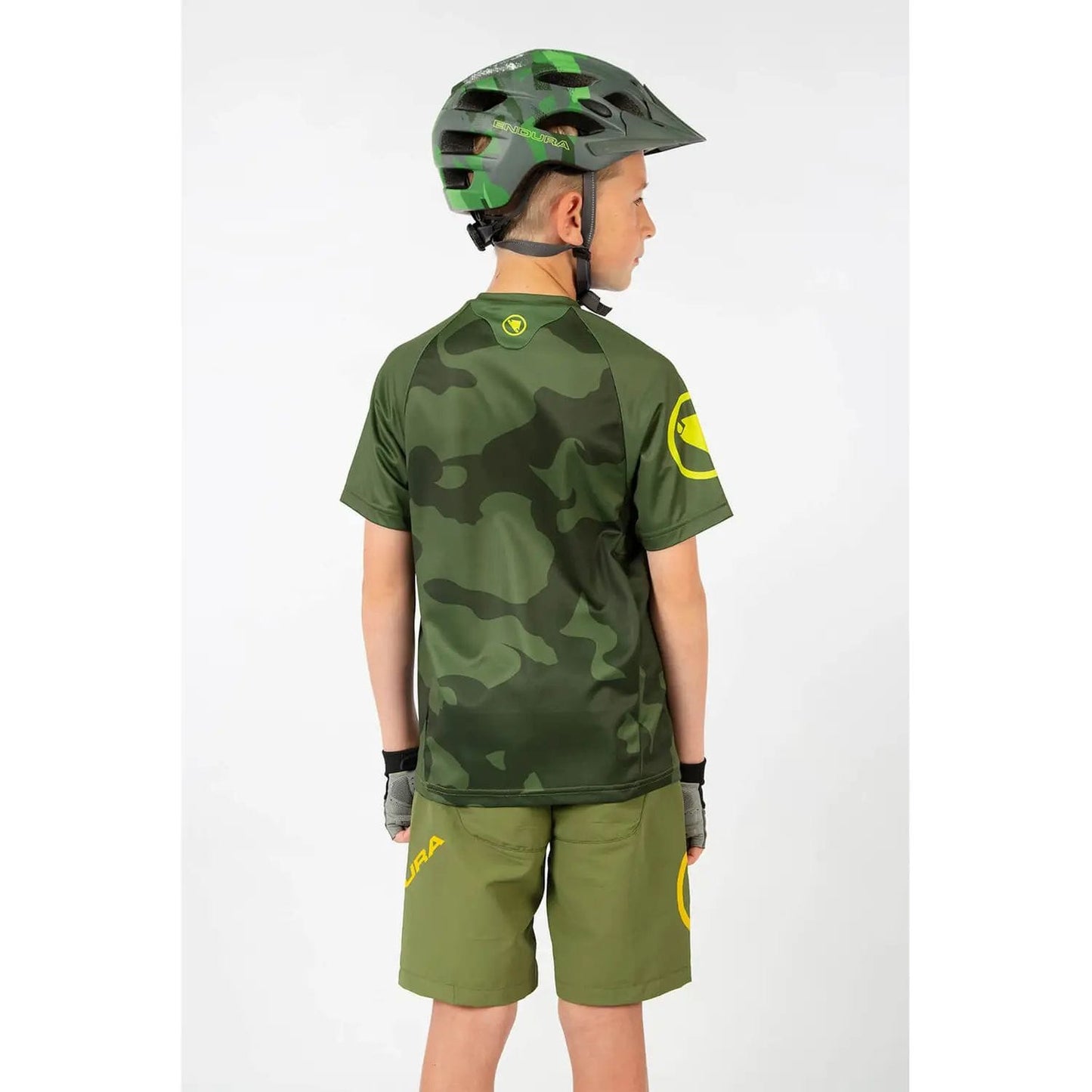 ENDURA KIDS MT500JR S/S JERSEY - OLIVE GREEN