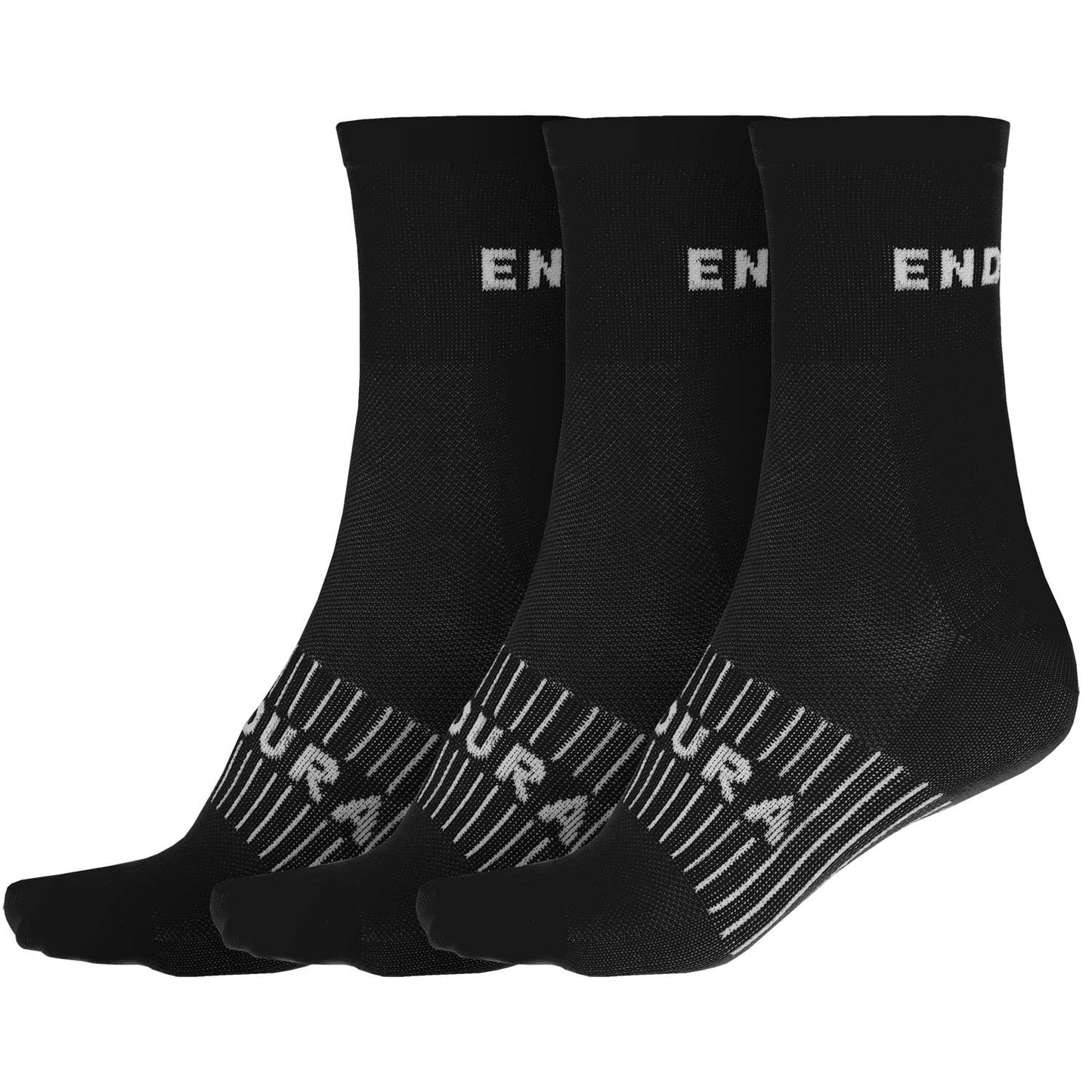ENDURA COOLMAX RACE SOCK (TRIPLE PACK) BLACK