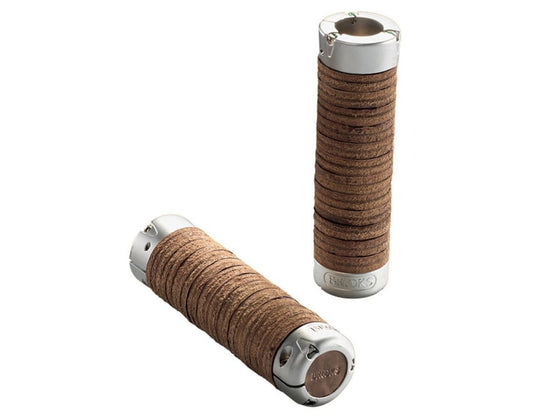 BROOKS PLUMP LEATHER GRIPS - BROWN