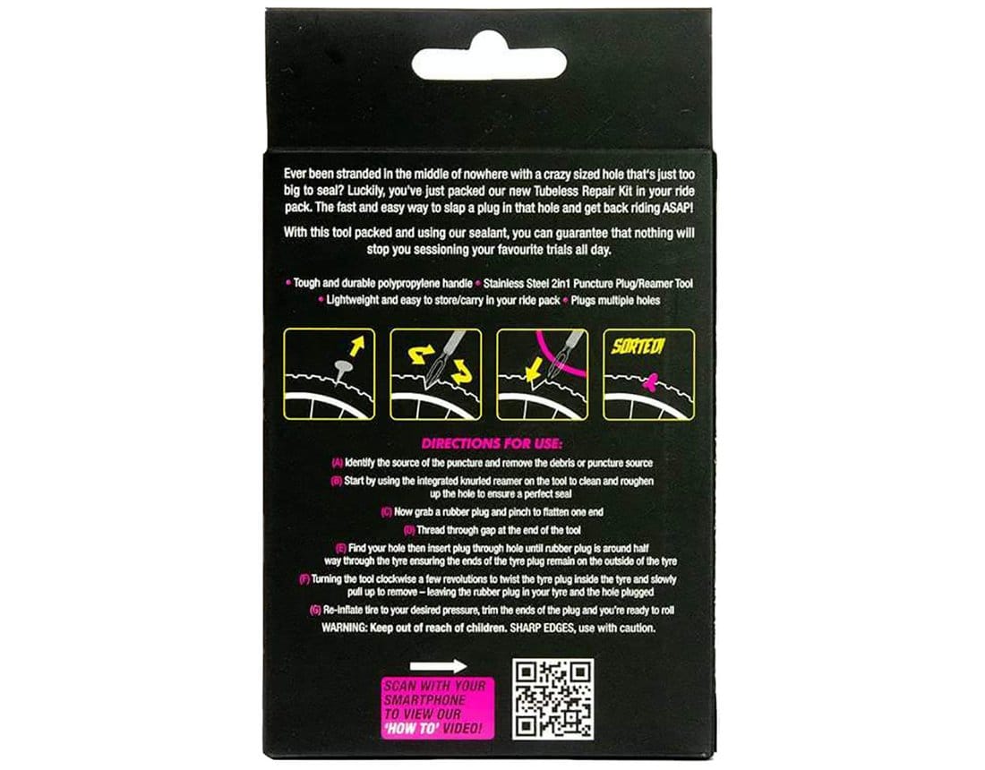 MUC-OFF PUNCTURE PLUG REPAIR KIT