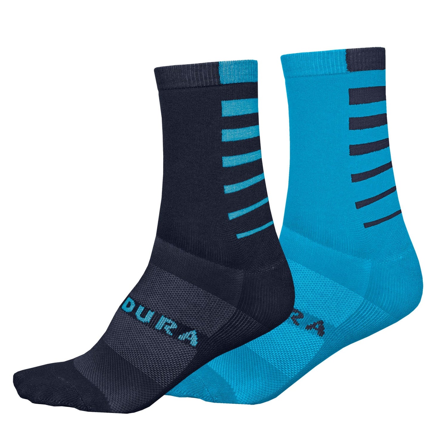 ENDURA COOLMAX STRIPE SOCKS - ELECTRIC BLUE