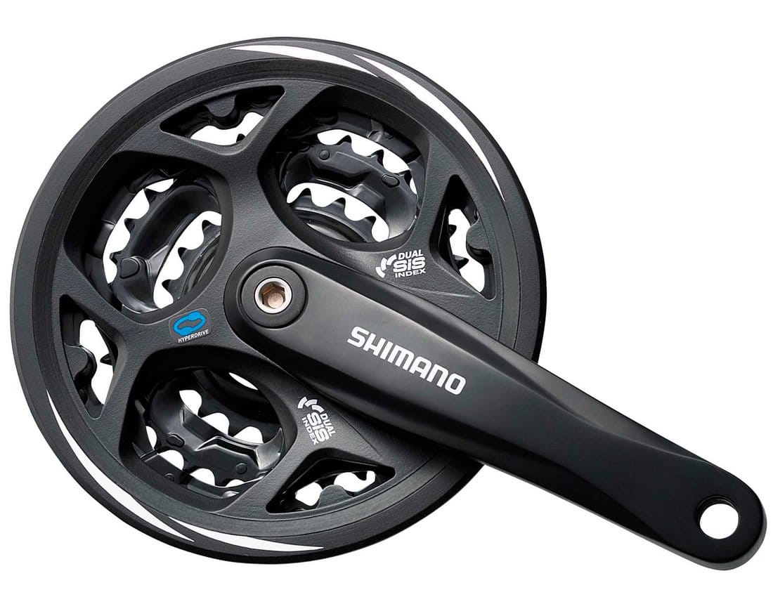 SHIMANO ALTUS FC-M311 3x7/8-SPEED CRANKSET 48/38/28 WITH CHAINGUARD