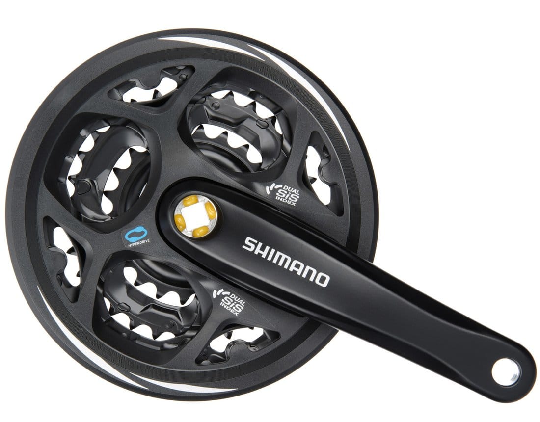 SHIMANO ALTUS FC-M311 3x7/8-SPEED CRANKSET - 42/32/22 WITH CHAINGUARD