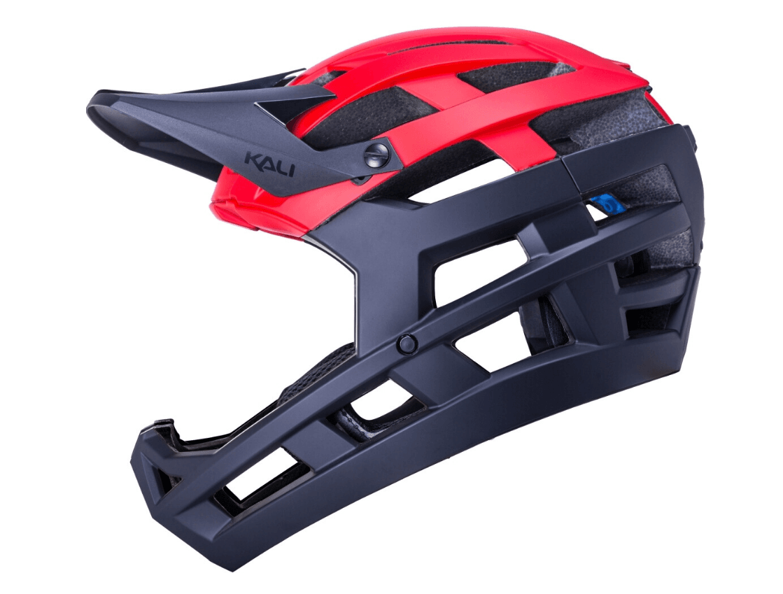 KALI INVADER 2.0 FULL FACE HELMET - MATT RED & BLACK