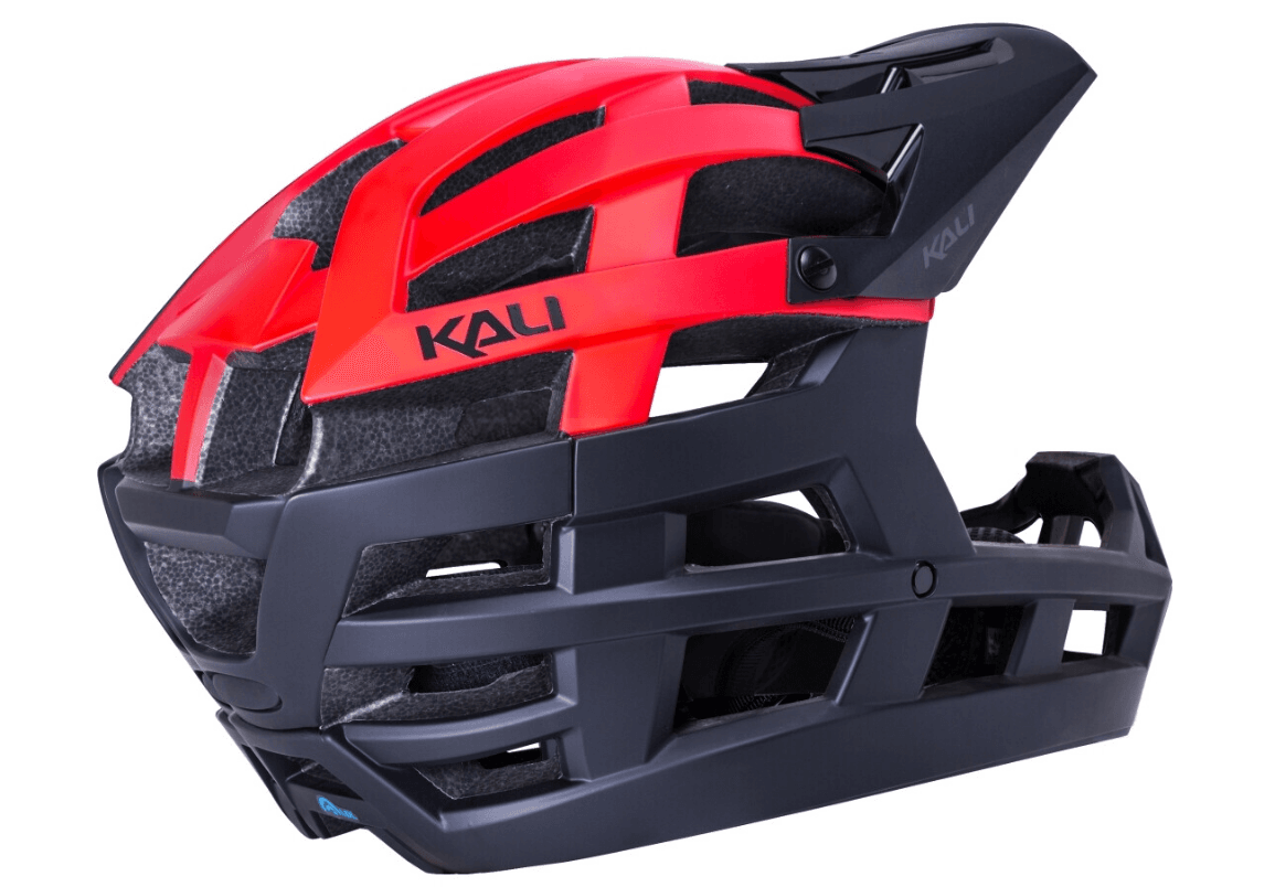 KALI INVADER 2.0 FULL FACE HELMET - MATT RED & BLACK