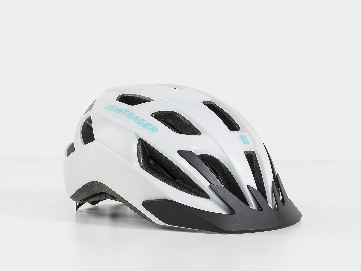 BONTRAGER SOLSTICE BIKE HELMET - WHITE/MIAMI GREEN