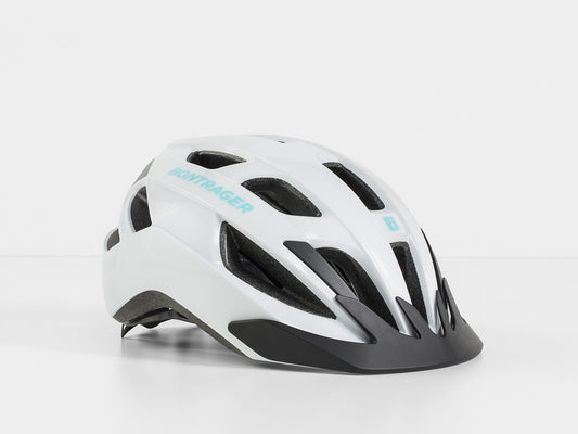 BONTRAGER SOLSTICE BIKE HELMET WHITE/MIAMI GREEN