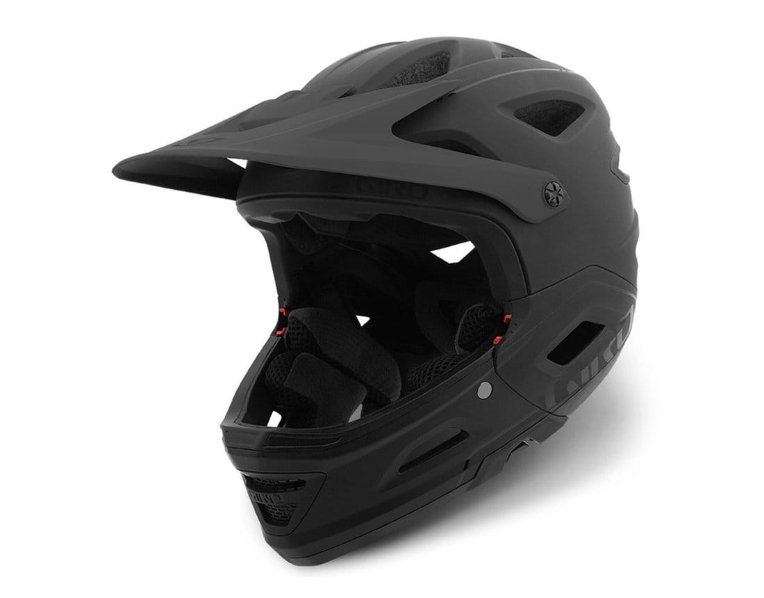 GIRO SWITCHBLADE MIPS FULLFACE HELMET - MATTE BLACK/GLOSS BLACK