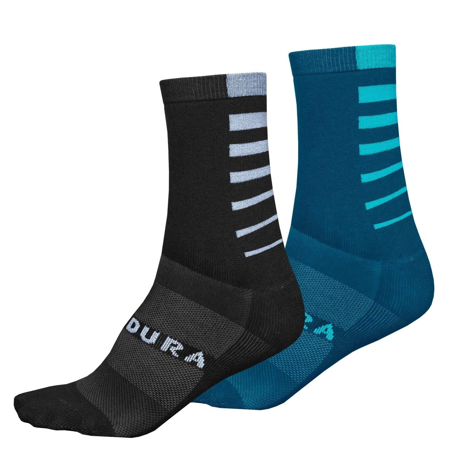 ENDURA COOLMAX STRIPE SOCKS - KINGFISHER