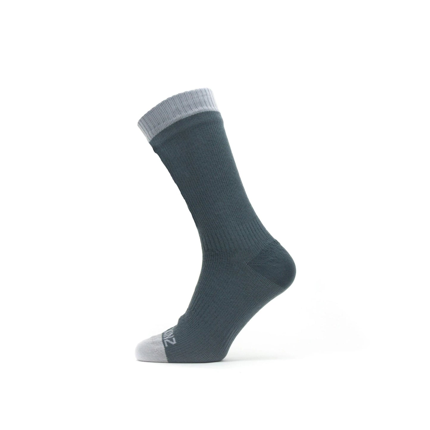 SEALSKINZ WATERPROOF WARM WEATHER MID LENGTH SOCK - GREY