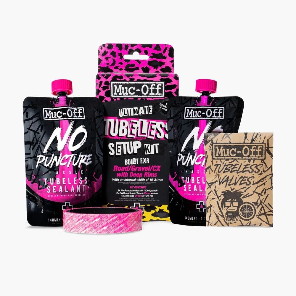 MUC-OFF ULTIMATE ROAD 60mm TUBELESS SETUP KIT
