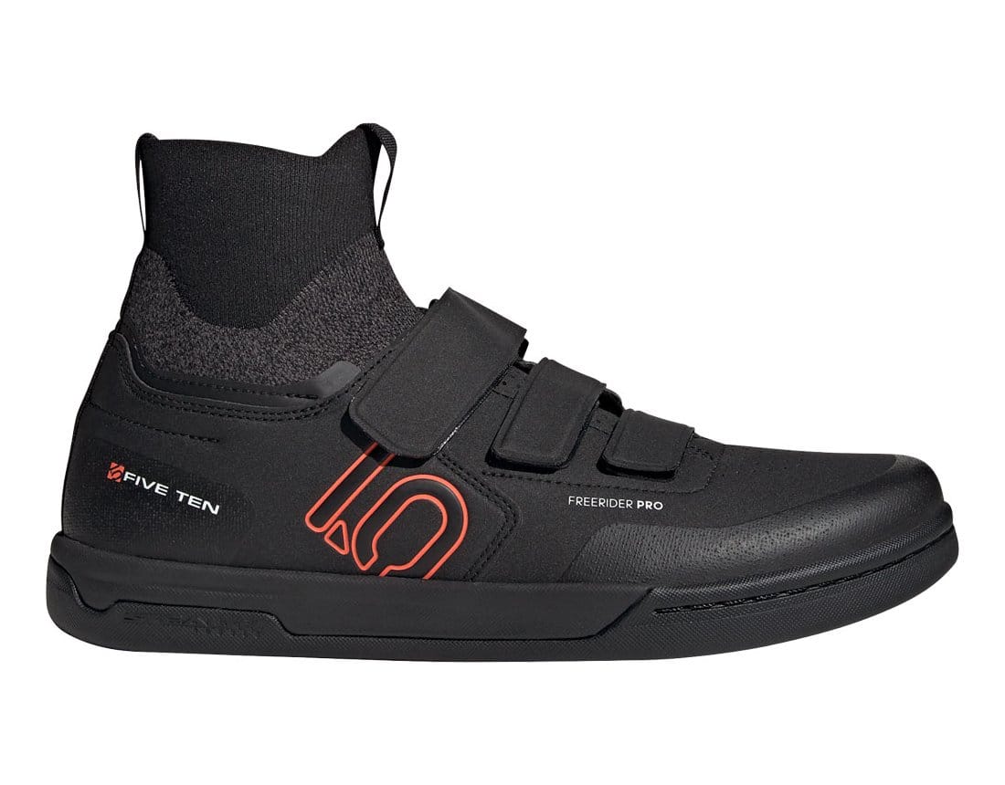 FIVE TEN FREERIDER PRO MID VCS MTB SHOES - BLACK/SOLAR RED