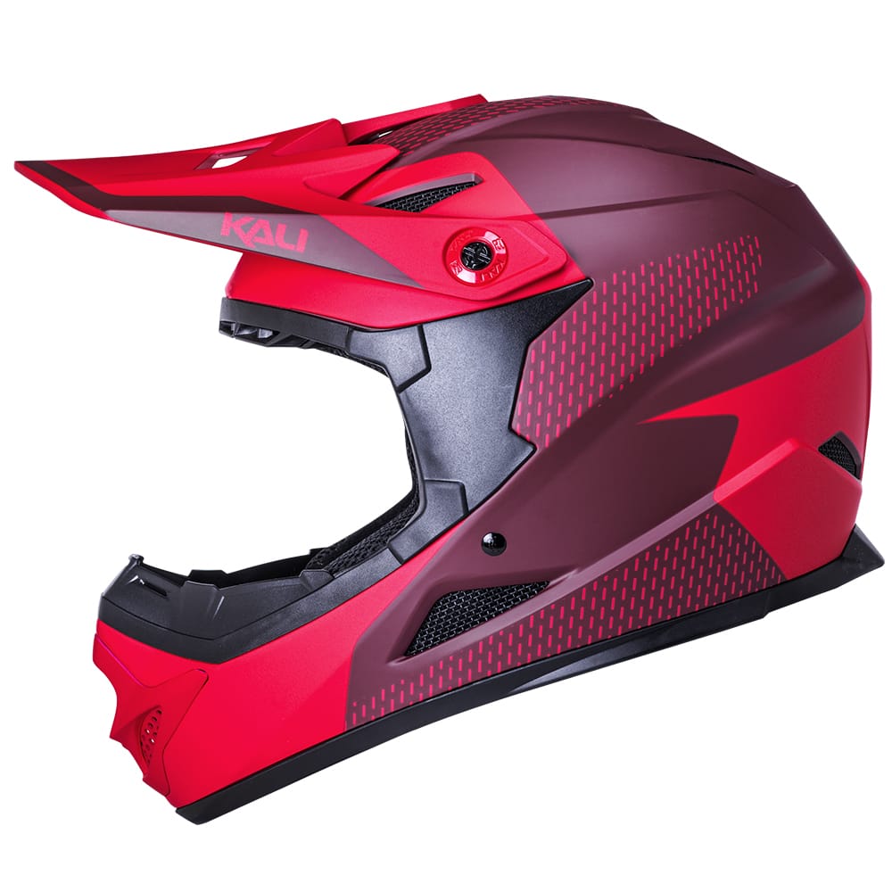 KALI ZOKA DASH YOUTH FULL FACE HELMET - MATTE RED/BURGUNDY