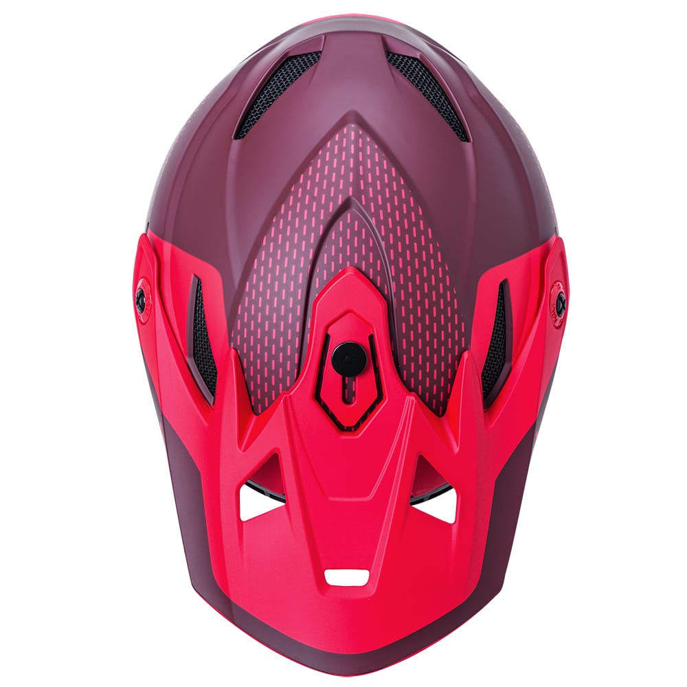 KALI ZOKA DASH YOUTH FULL FACE HELMET - MATTE RED/BURGUNDY