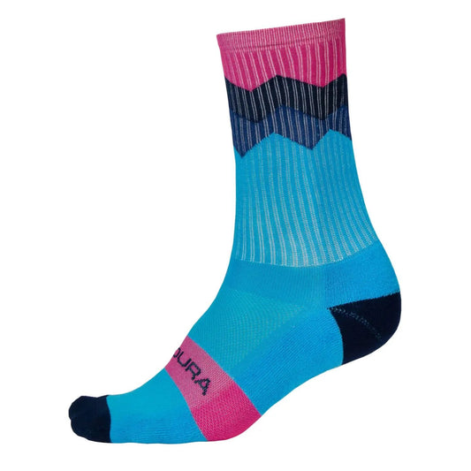 ENDURA JAGGED SOCK ELECTRIC BLUE
