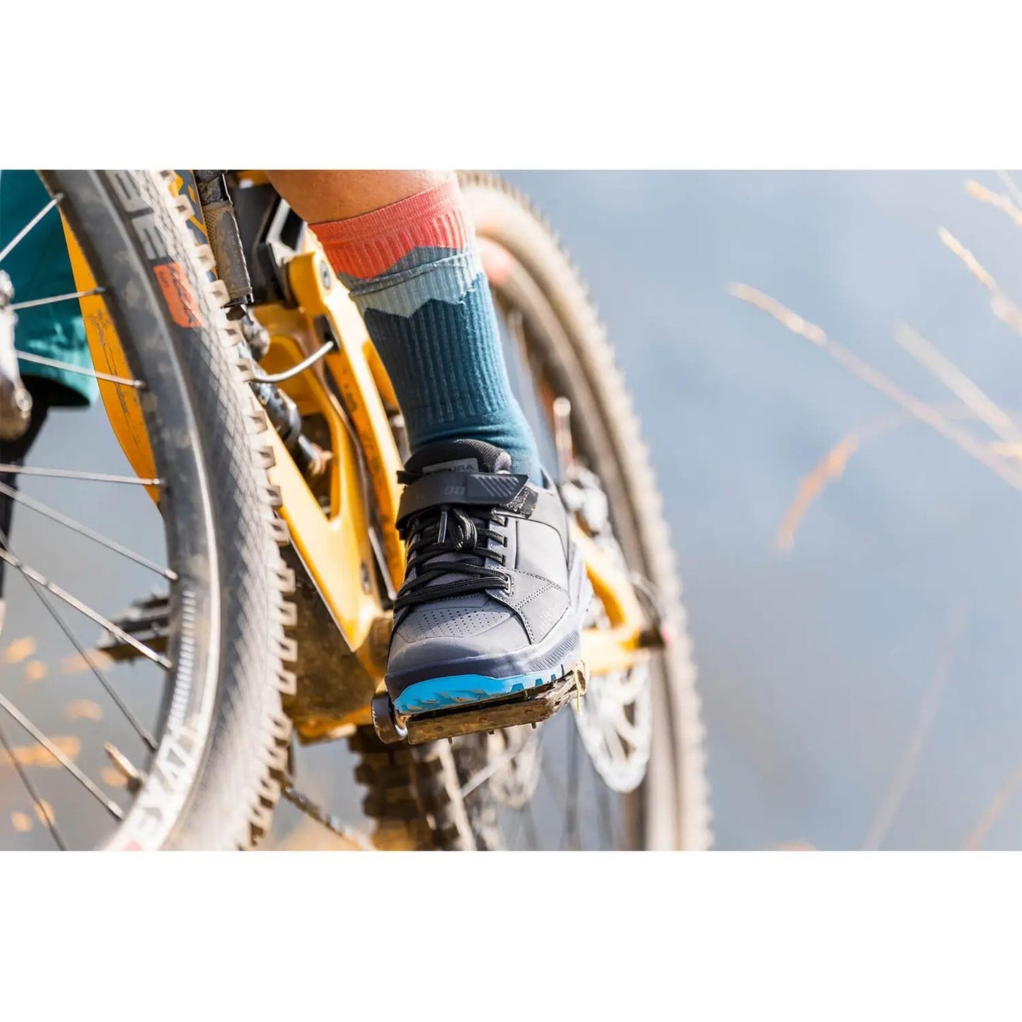 ENDURA JAGGED SOCK ELECTRIC BLUE