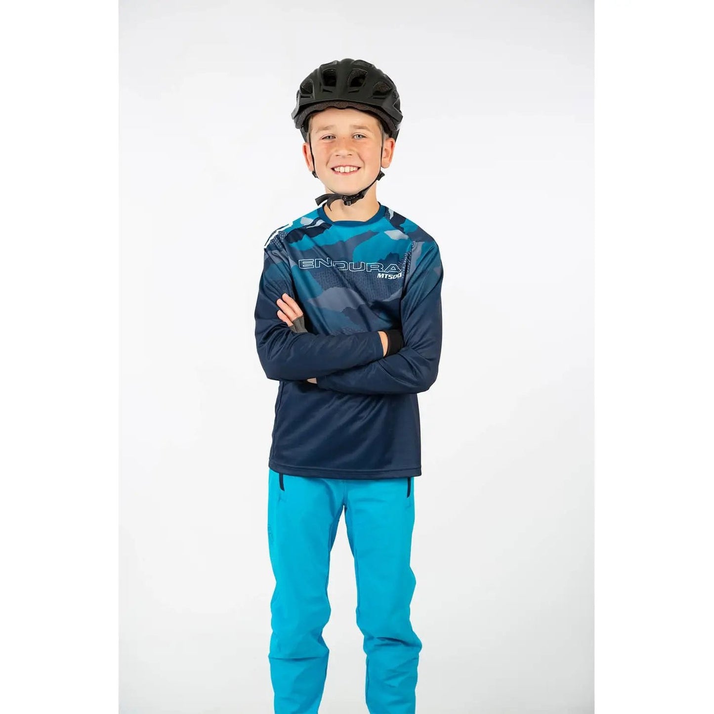 ENDURA KIDS MT500JR L/S JERSEY - INK BLUE