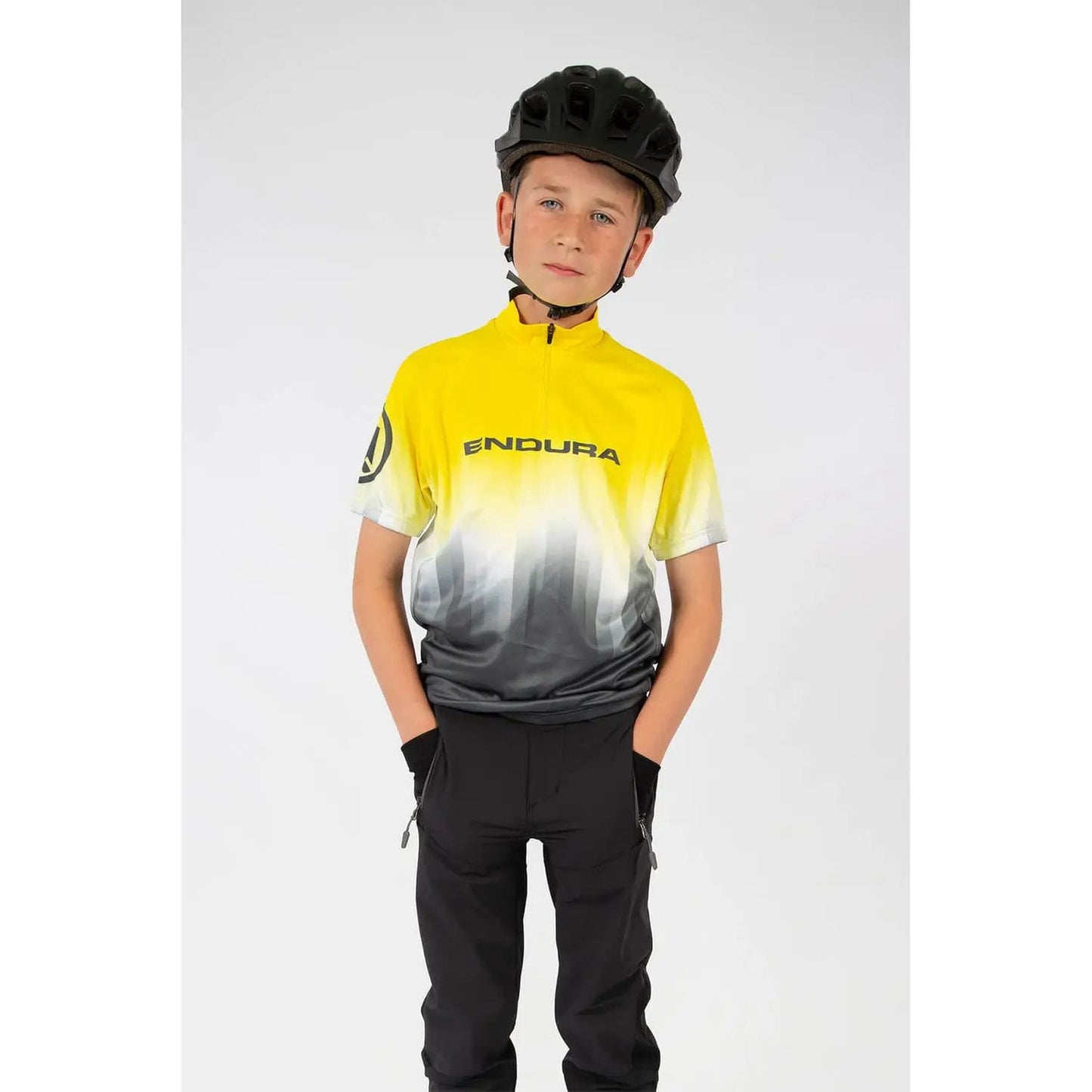 ENDURA KIDS XTRACT S/S JERSEY - HI-VIZ YELLOW