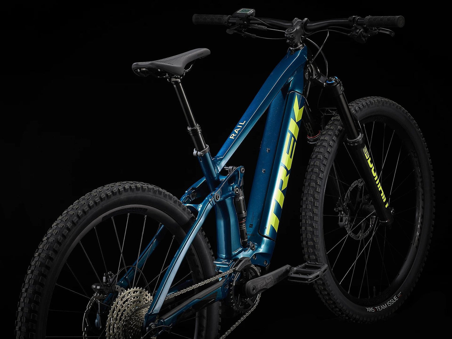 TREK RAIL 7 GEN 2 SLX XT 625wh E-MTB BIKE 2023 - DARK AQUATIC/TREK BLACK