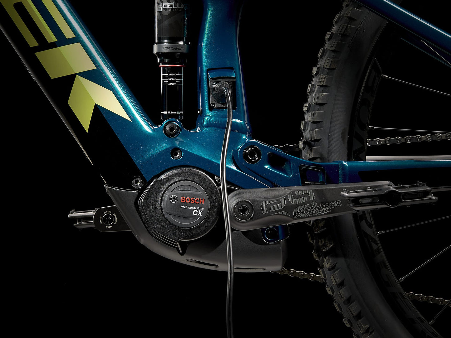 TREK RAIL 7 GEN 2 SLX XT 625wh E-MTB BIKE 2023 - DARK AQUATIC/TREK BLACK