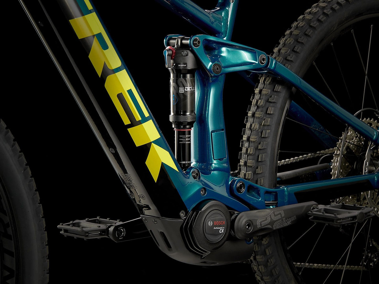 TREK RAIL 7 GEN 2 SLX XT 625wh E-MTB BIKE 2023 - DARK AQUATIC/TREK BLACK