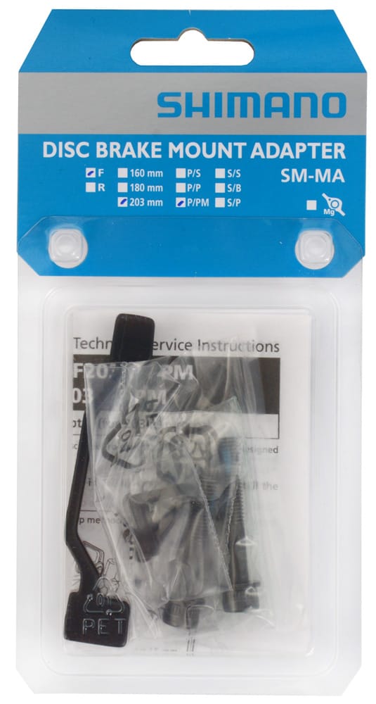 SHIMANO SM-MA-F203P/PM ADAPTER FOR 180mm POST FORK MOUNT TO 203mm ROTOR