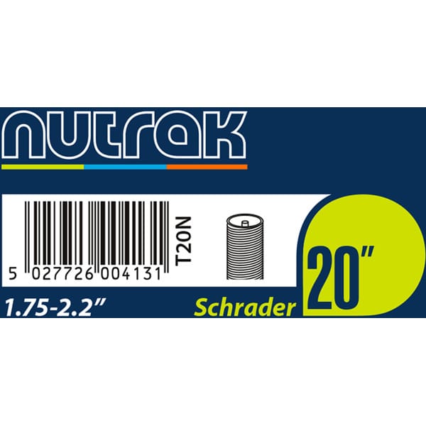 NUTRAK 20x1.75-2.125 SCHRADER VALVE INNER TUBE