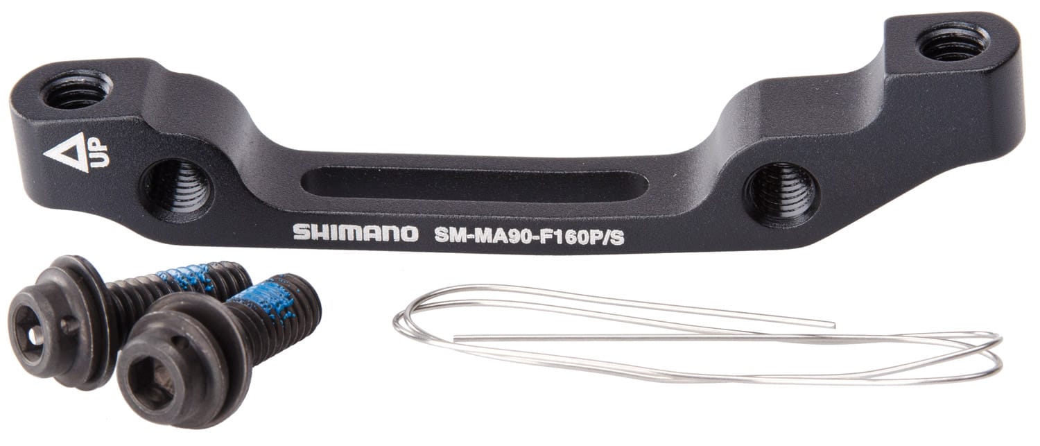 SHIMANO SM-MA90-F160P/S ADAPTER FOR POST TYPE CALLIPER 160MM IS FORK MOUNT