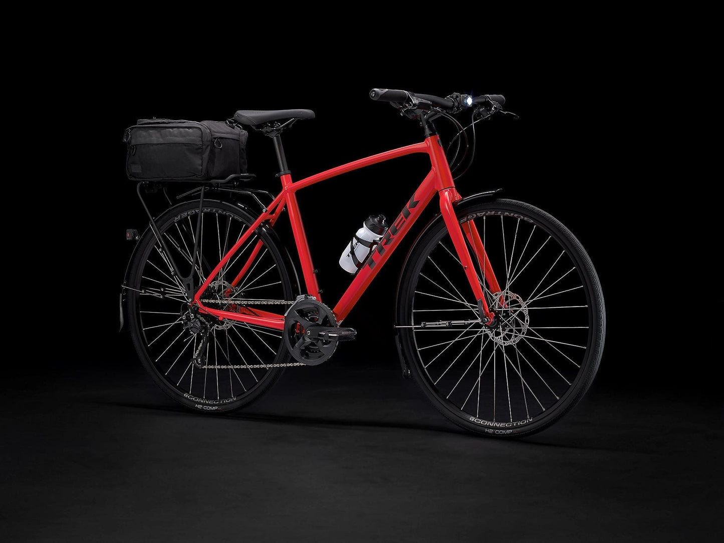 TREK FX 2 DISC HYBRID BIKE 2023 - SATIN VIPER RED