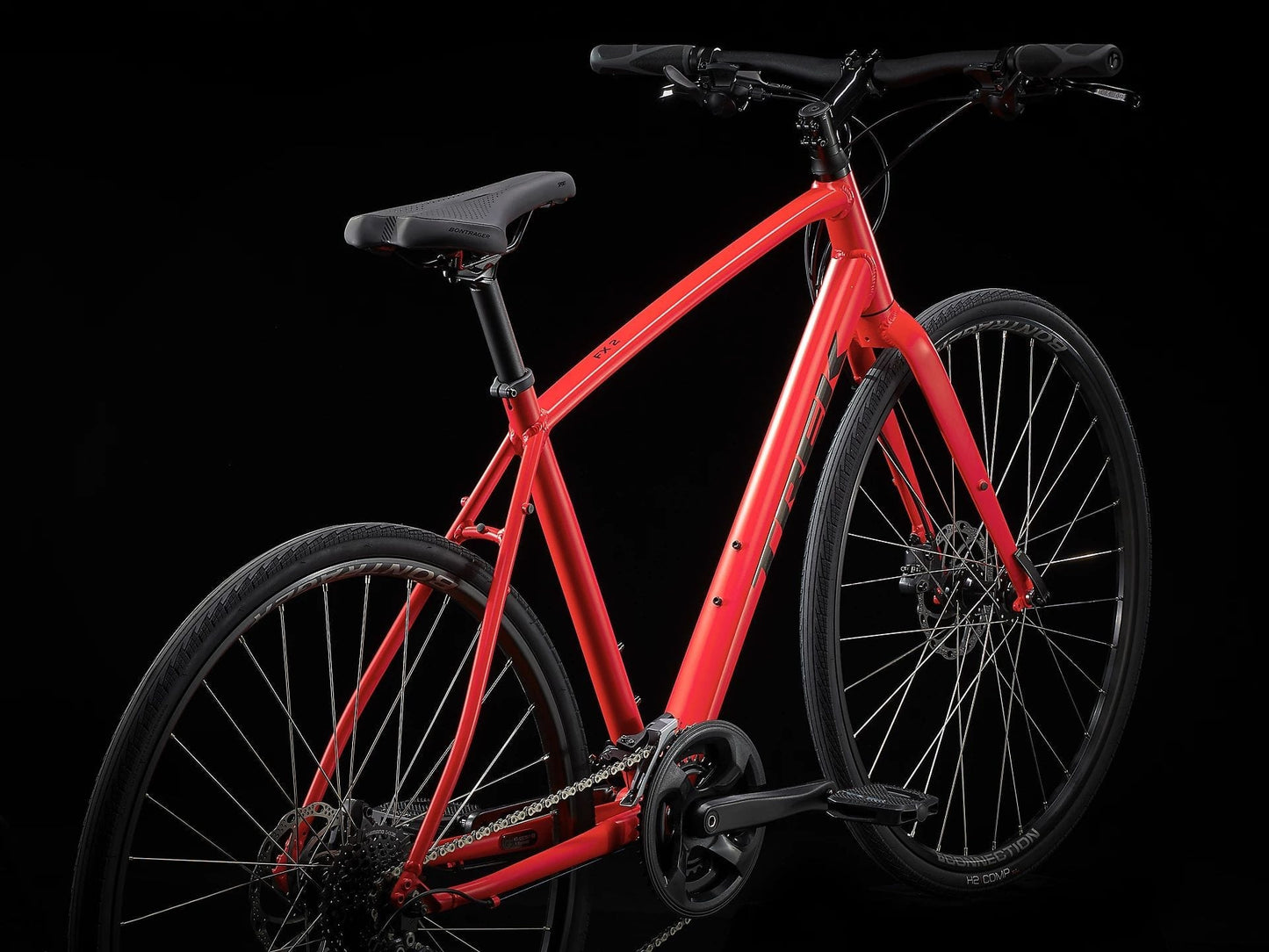 TREK FX 2 DISC HYBRID BIKE 2023 - SATIN VIPER RED