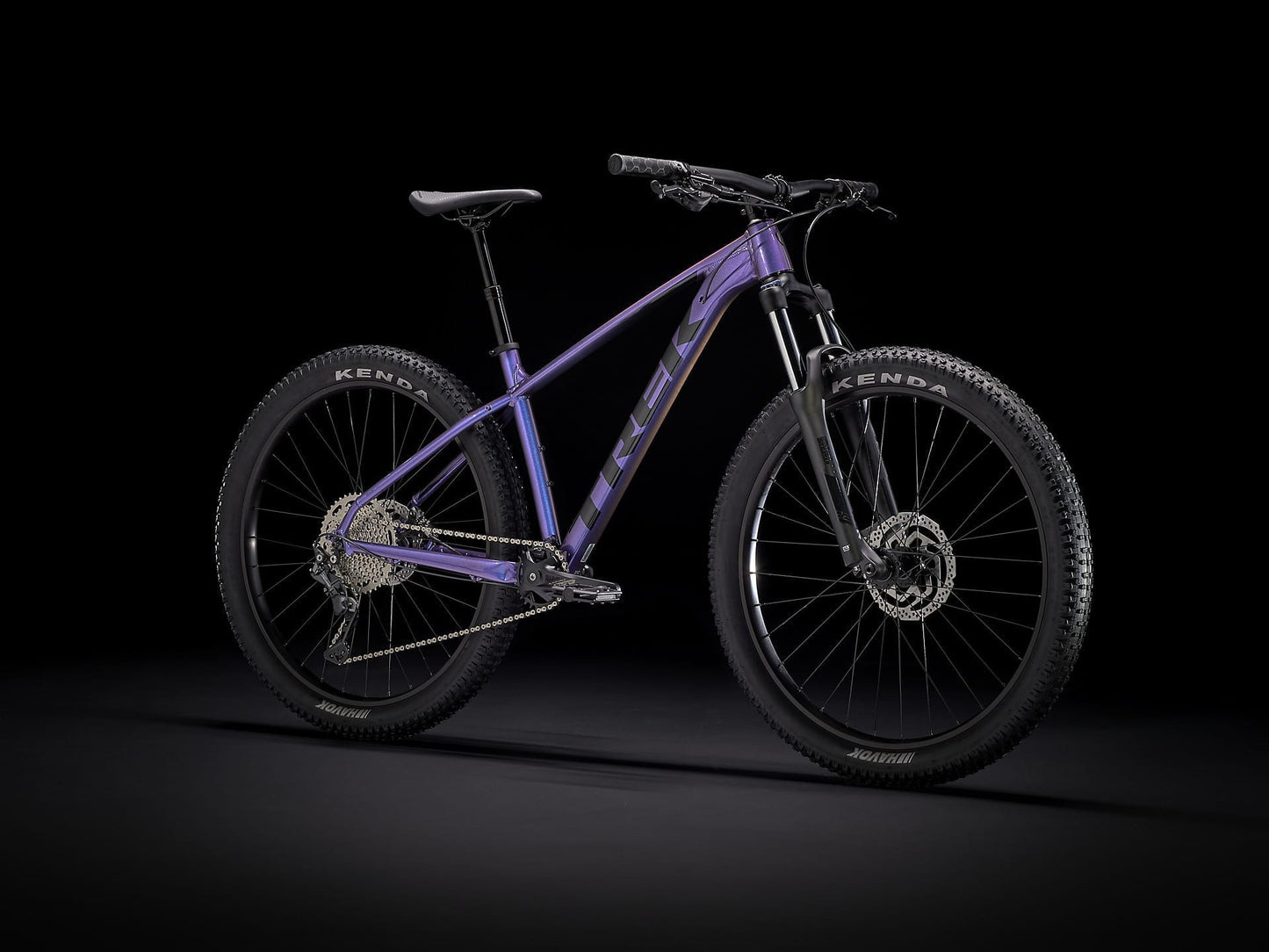 TREK ROSCOE 6 HARDTAIL MTB BIKE 2023 - PURPLE FLIP/TREK BLACK